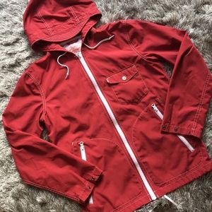 HOST PICK! Levi's Red Rain Jacket Oversized